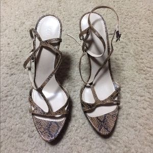 Colin Stuart platform strapped sandals